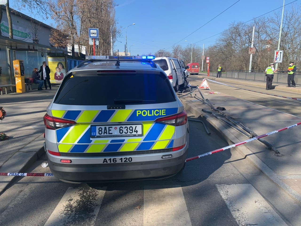 Polícia vyšetruje nehodu v Prahe