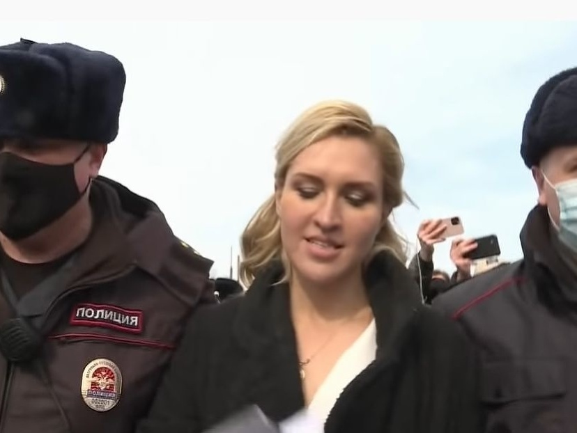  Anastasia Vasilijevová zadržaná ruskou políciou.