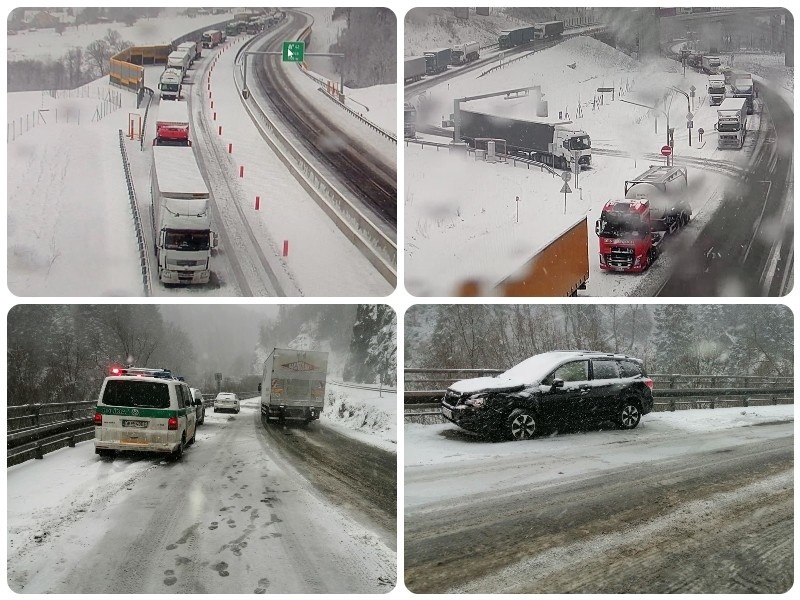 Sneženie v Žilinskom kraji komplikuje dopravu