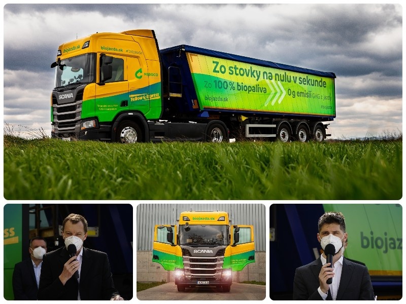 Na Slovensko prichádza prvý ekologický kamión na čistú bionaftu