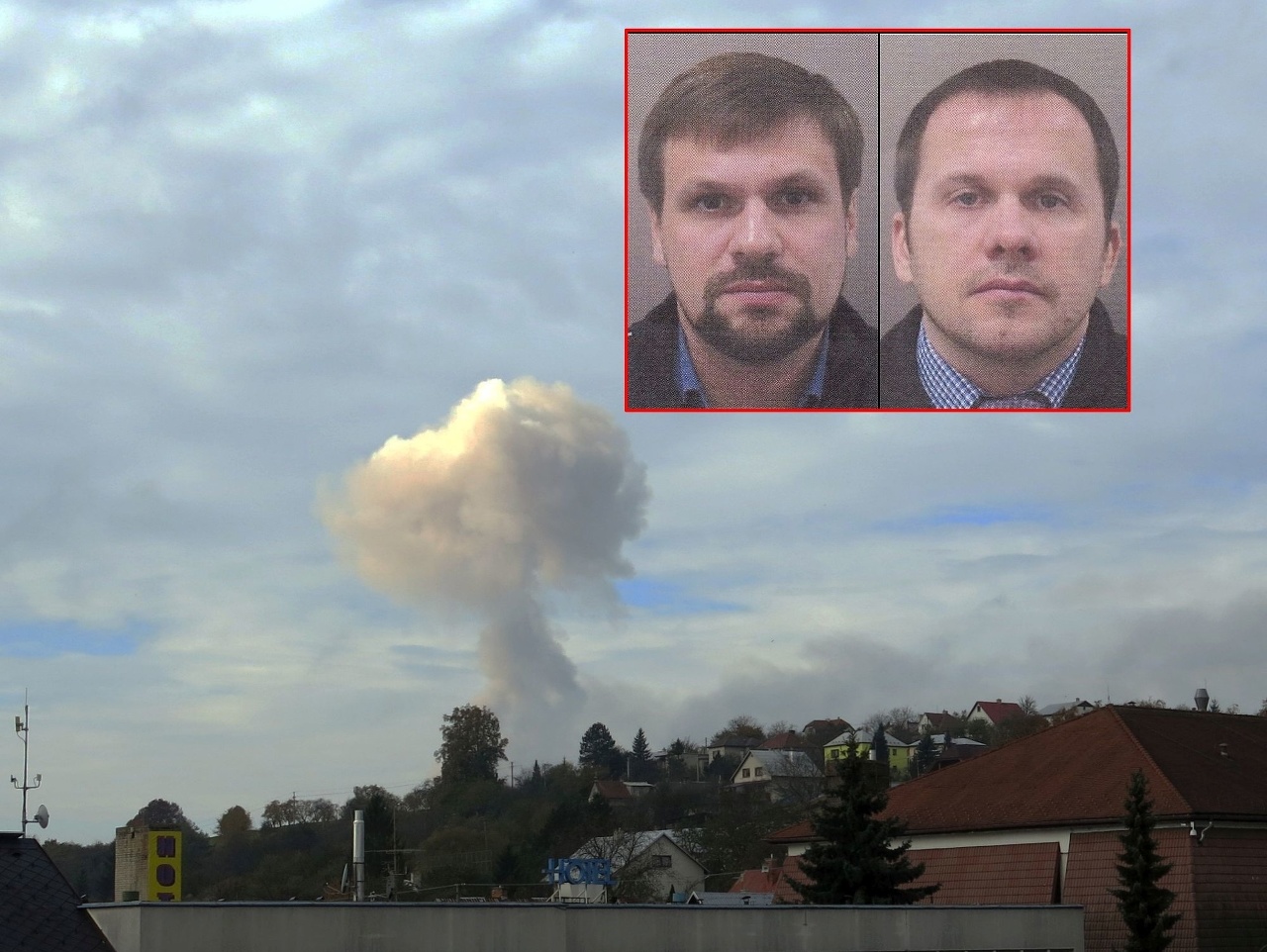 Ruskí agenti, ktorí sa mali podieľať na výbuchu vo Vrběticiach.
