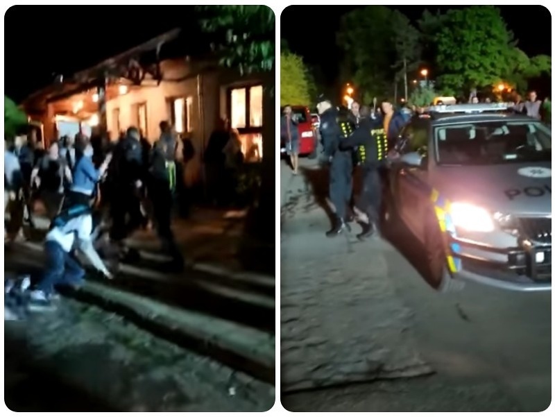 Futbaloví fanúšikovia napadli českých policajtov.