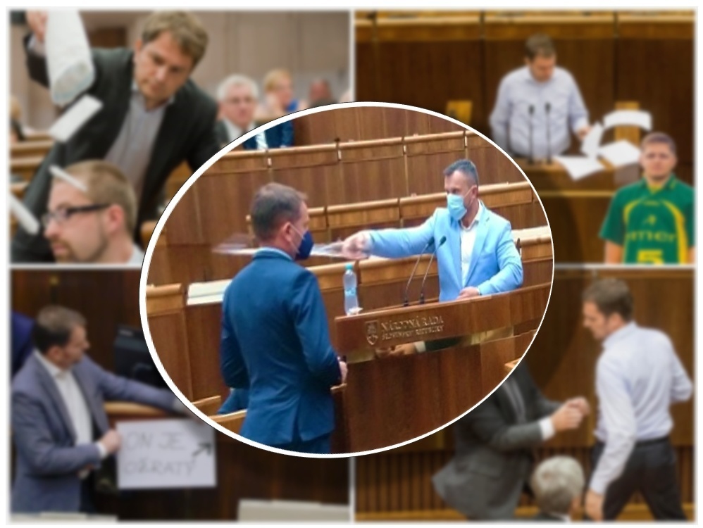 Matovič má v parlamente už za sebou viacero incidentov, no včera bol obeťou on.