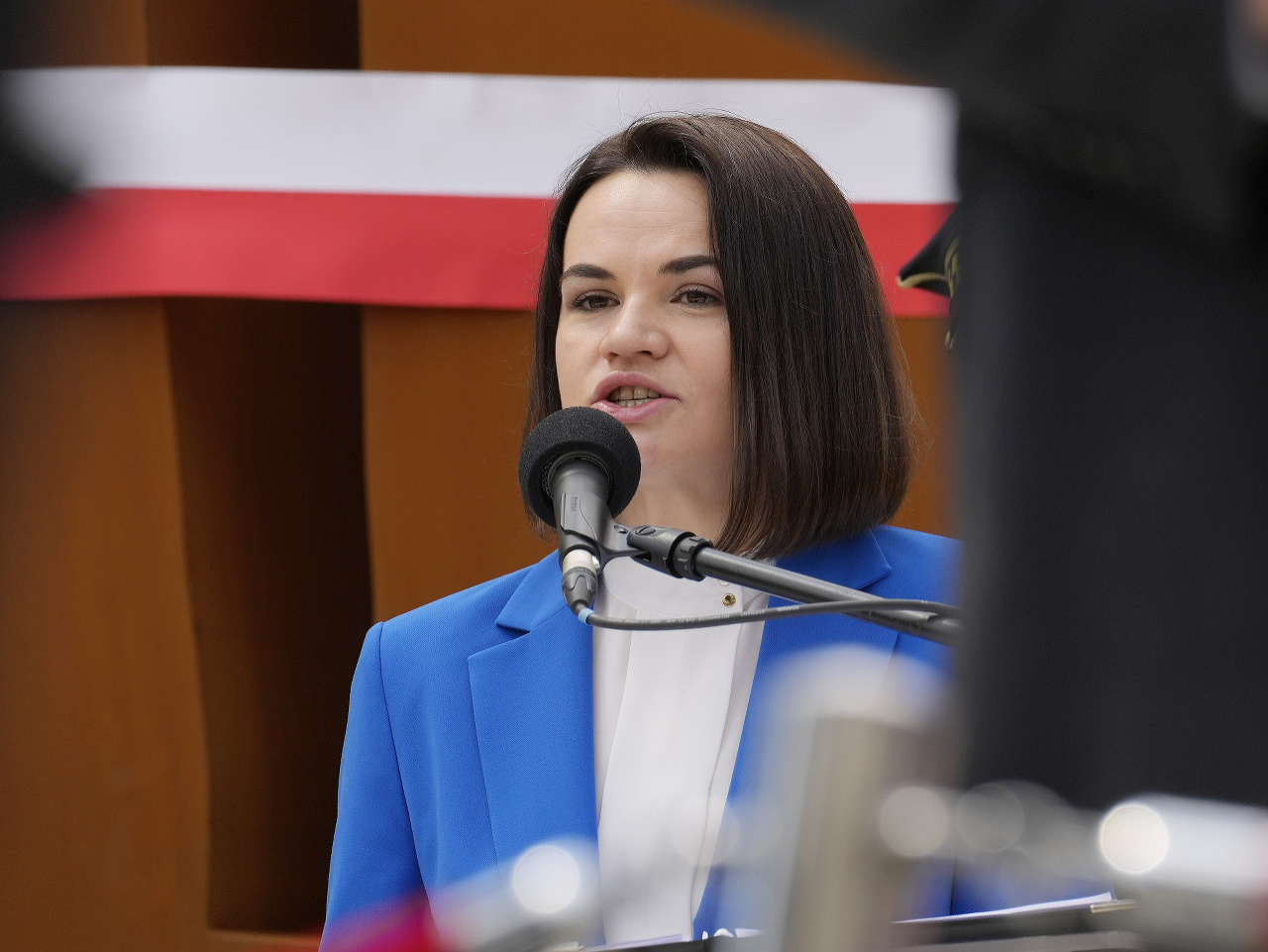 Bieloruská opozičná líderka Sviatlana Cichanovská 