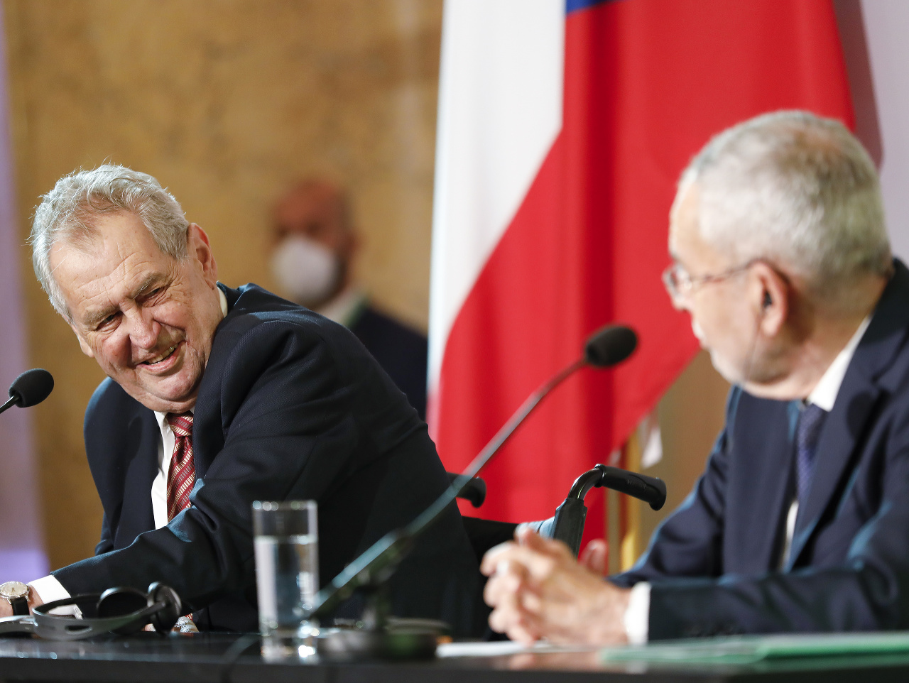 Český prezident Miloš Zeman na návšteve Viedne