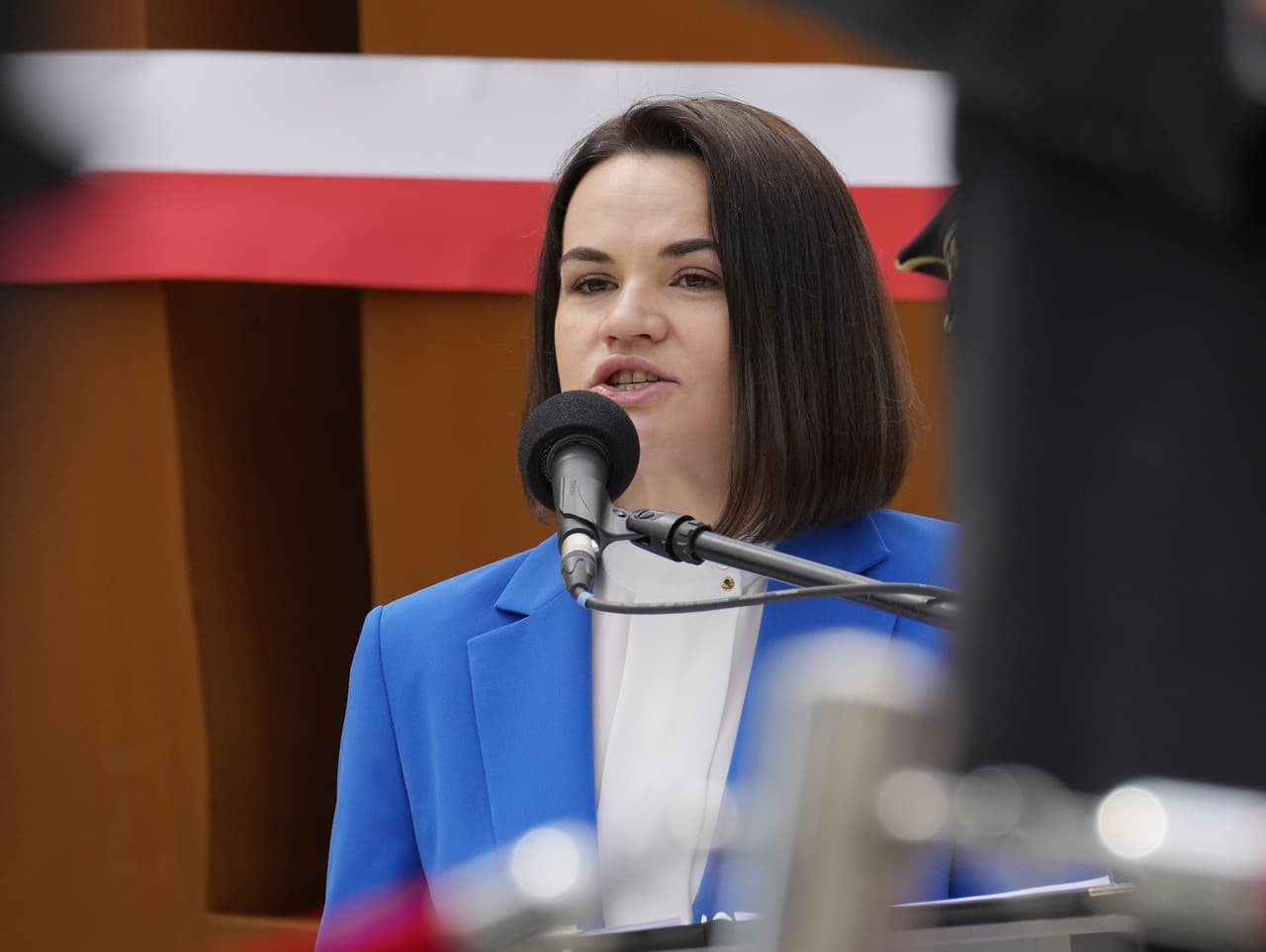 Bieloruská opozičná líderka Sviatlana Cichanovská 