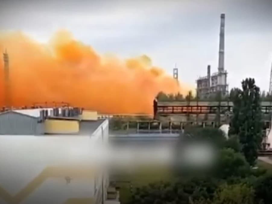 Výbuch na Ukrajine