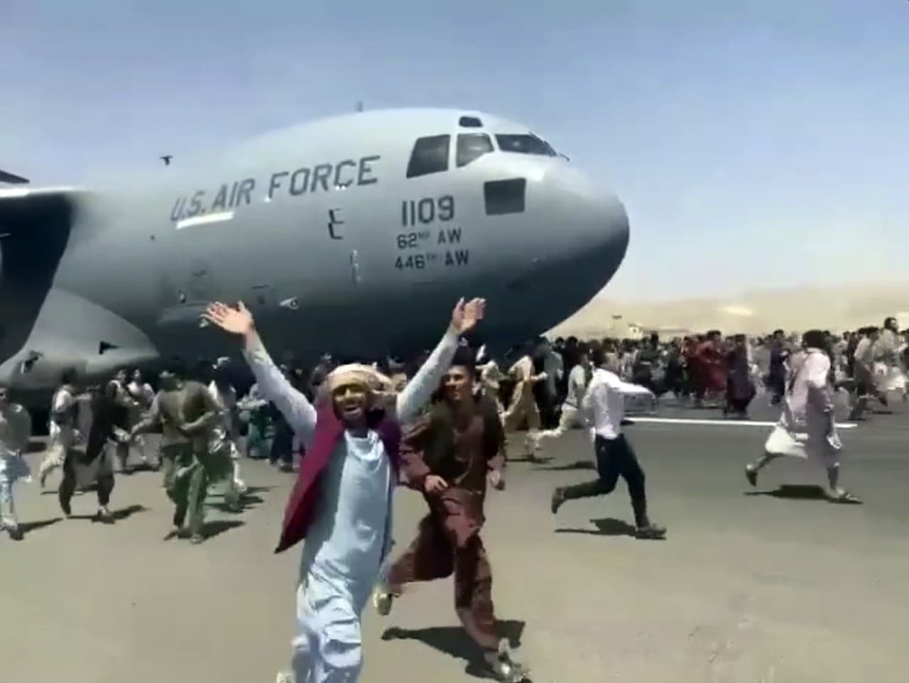 Lietadlo štartujúce z hlavného mesta Afganistanu Kábulu
