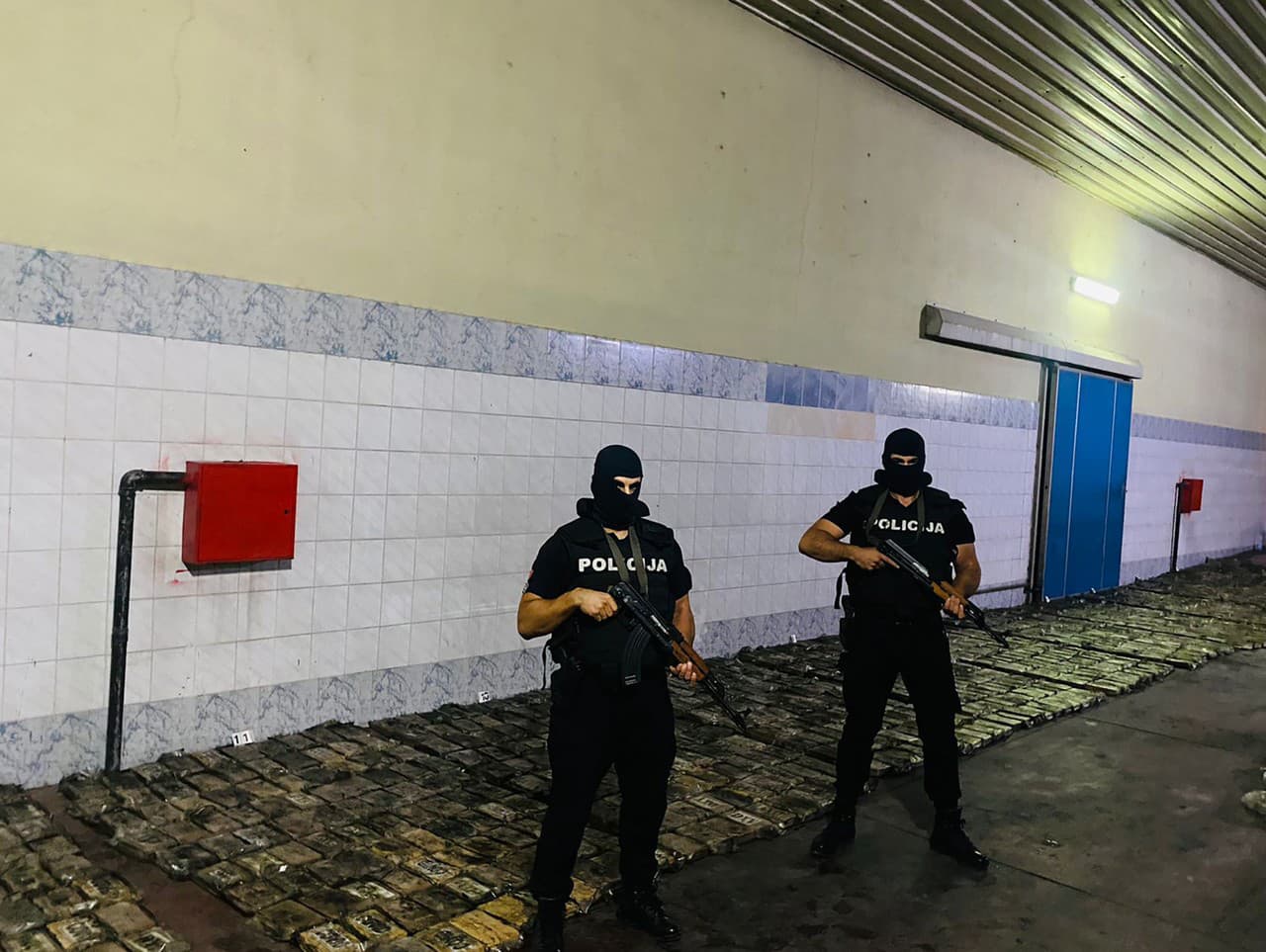 Kokaín nájdený políciou Čiernej Hory