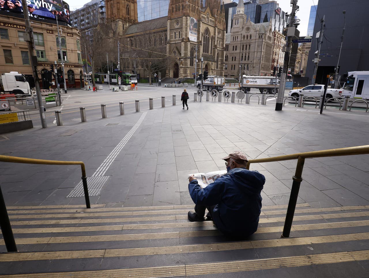 Prázdne Melbourne, kde pribúdajú nové prípady