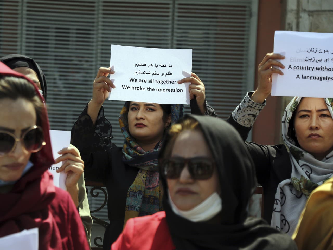 Protest žien v Afganistane