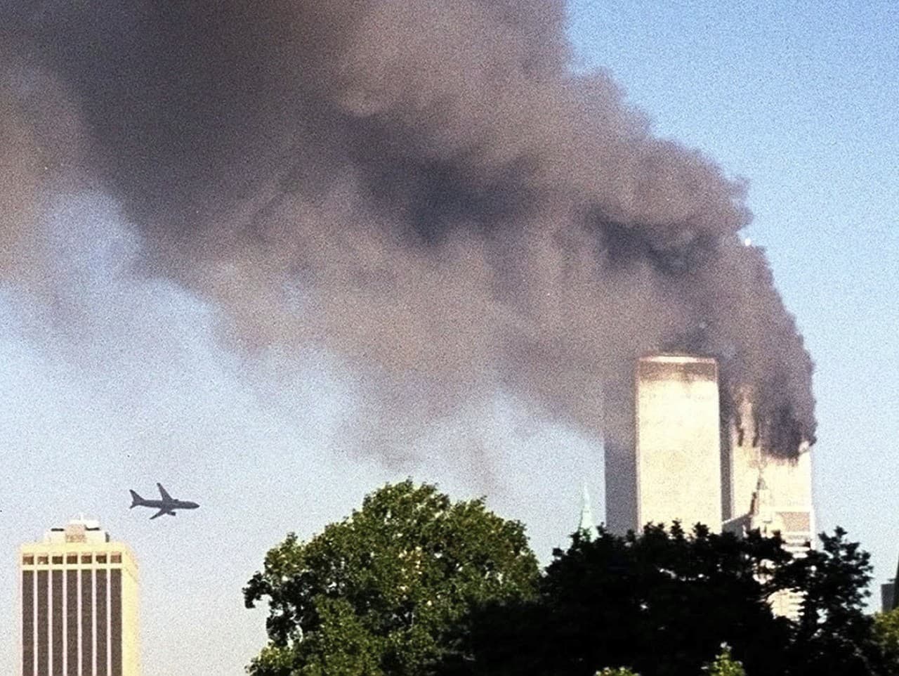 Záber z teroristických útokov z 11. septembra 2001