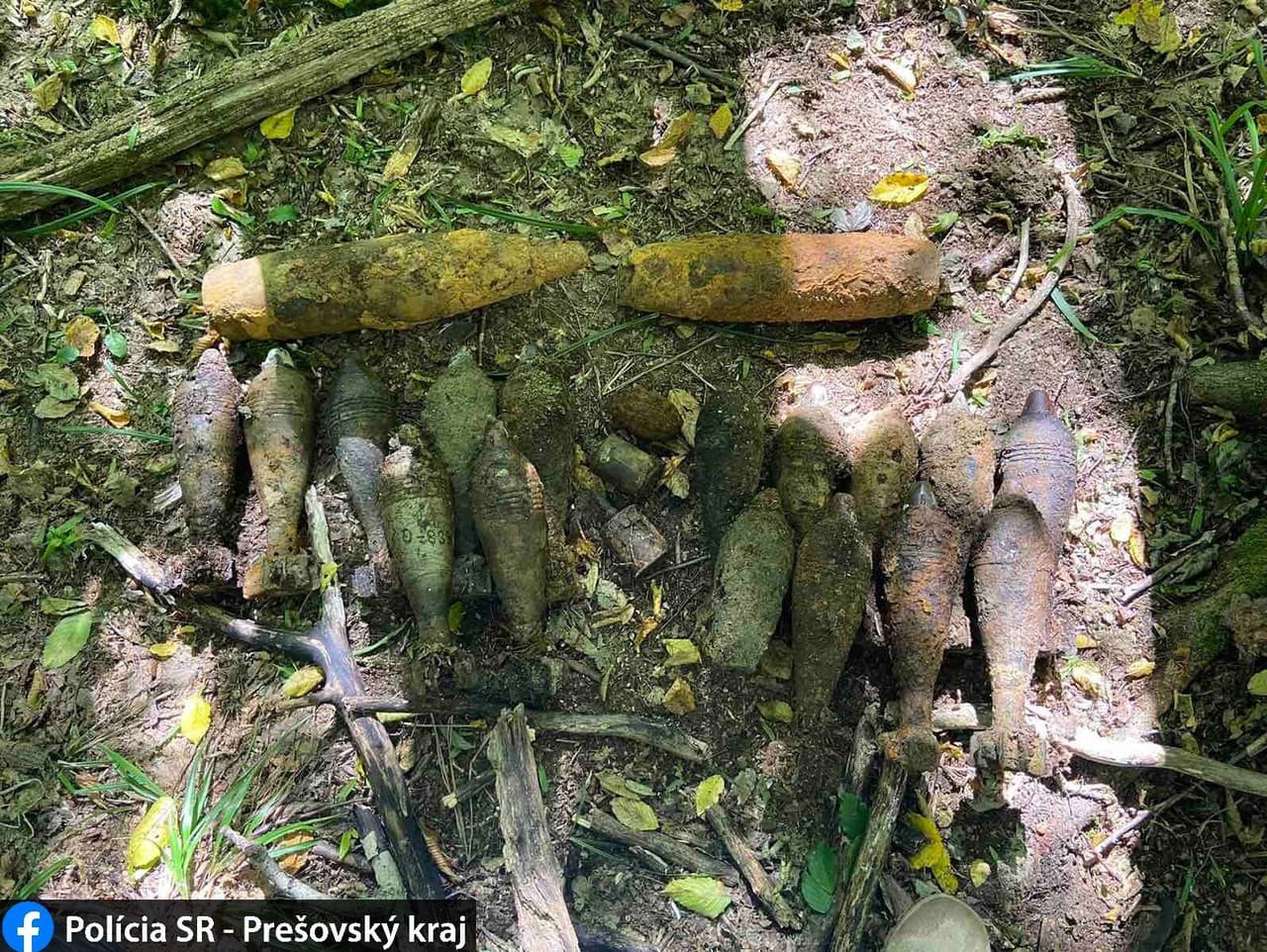 V lese pri Nižnej Písanej našli väčšie množstvo munície