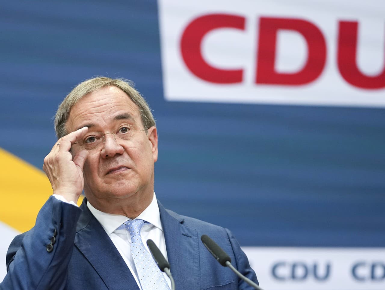 Predseda strany CDU a kandidát na post nemeckého kancelára Armin Laschet