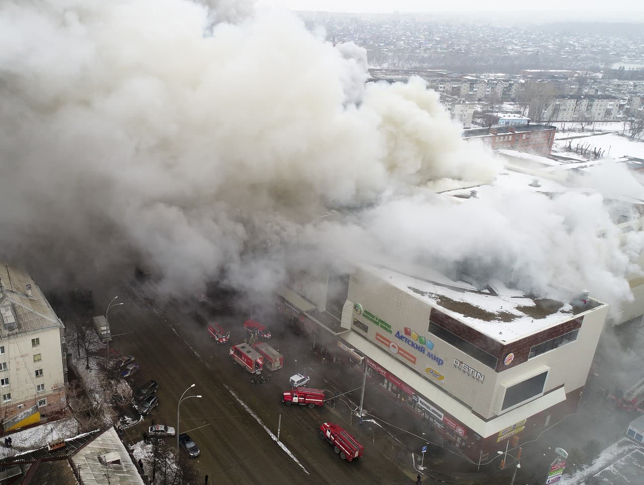 Požiar v nákupnom stredisku v roku 2018