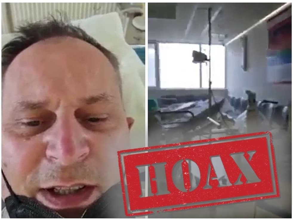 Muž šíril hoaxové video o tom, že je vraj na covid oddelení sám.