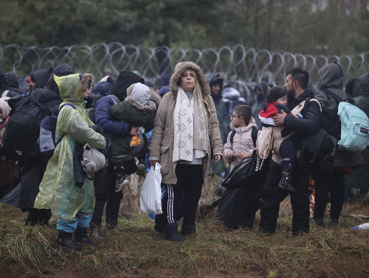 Migranti na poľsko-bieloruskej hranici