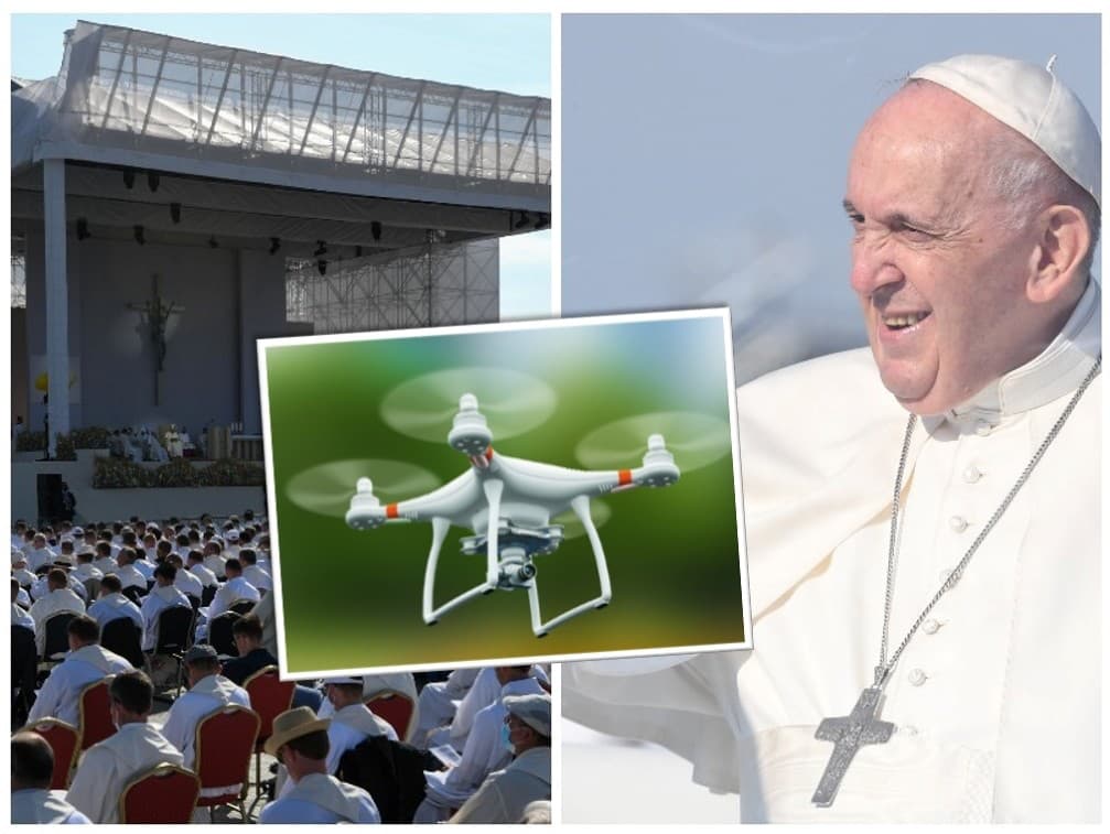 Pápež František v septembri odslúžil omšu v Šaštíne, kde sa zrejme pohyboval aj neznámy dron.