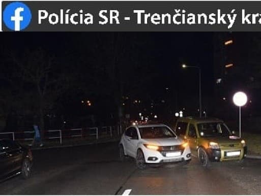 Muž z Trenčína spôsobil pod vplyvom alkoholu dopravnú nehodu v Dubnici nad Váhom