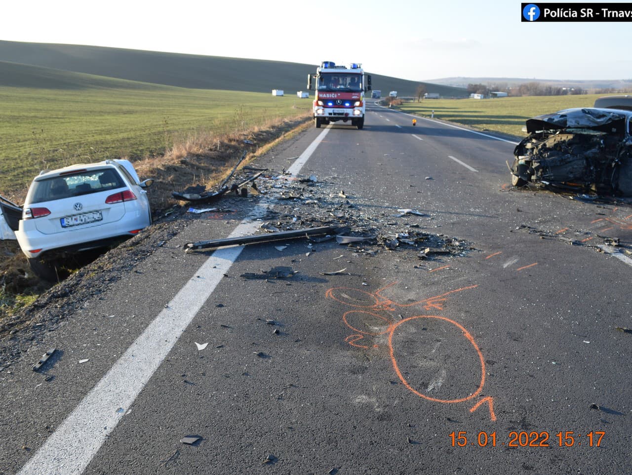 Vážna dopravná nehoda v okrese Skalica 