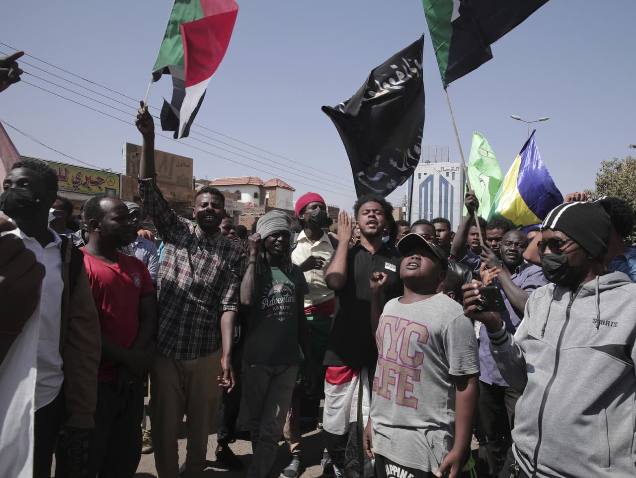 Demonštranti v Sudáne