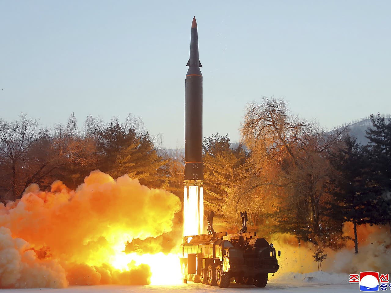Na snímke štart kórejskej rakety