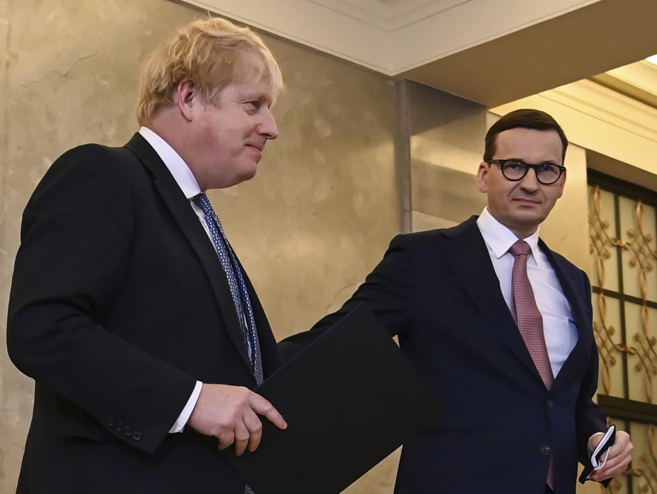 Boris Johnson a Mateusz Morawiecki
