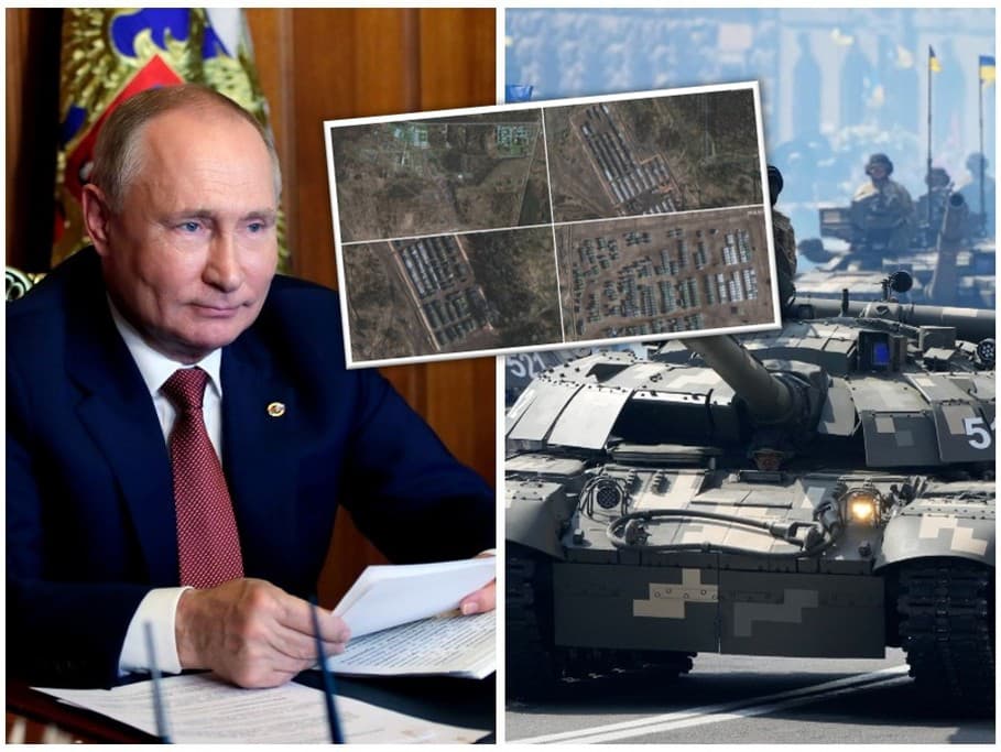 Ruský prezident Vladimír Putin a rozmiestnenie jeho vojsk na pohraničí Ukrajiny.