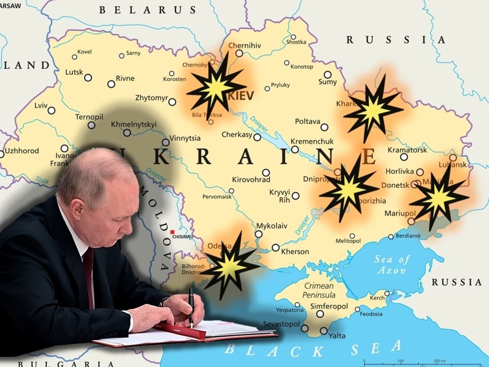 Putin zaútočil na Ukrajinu.