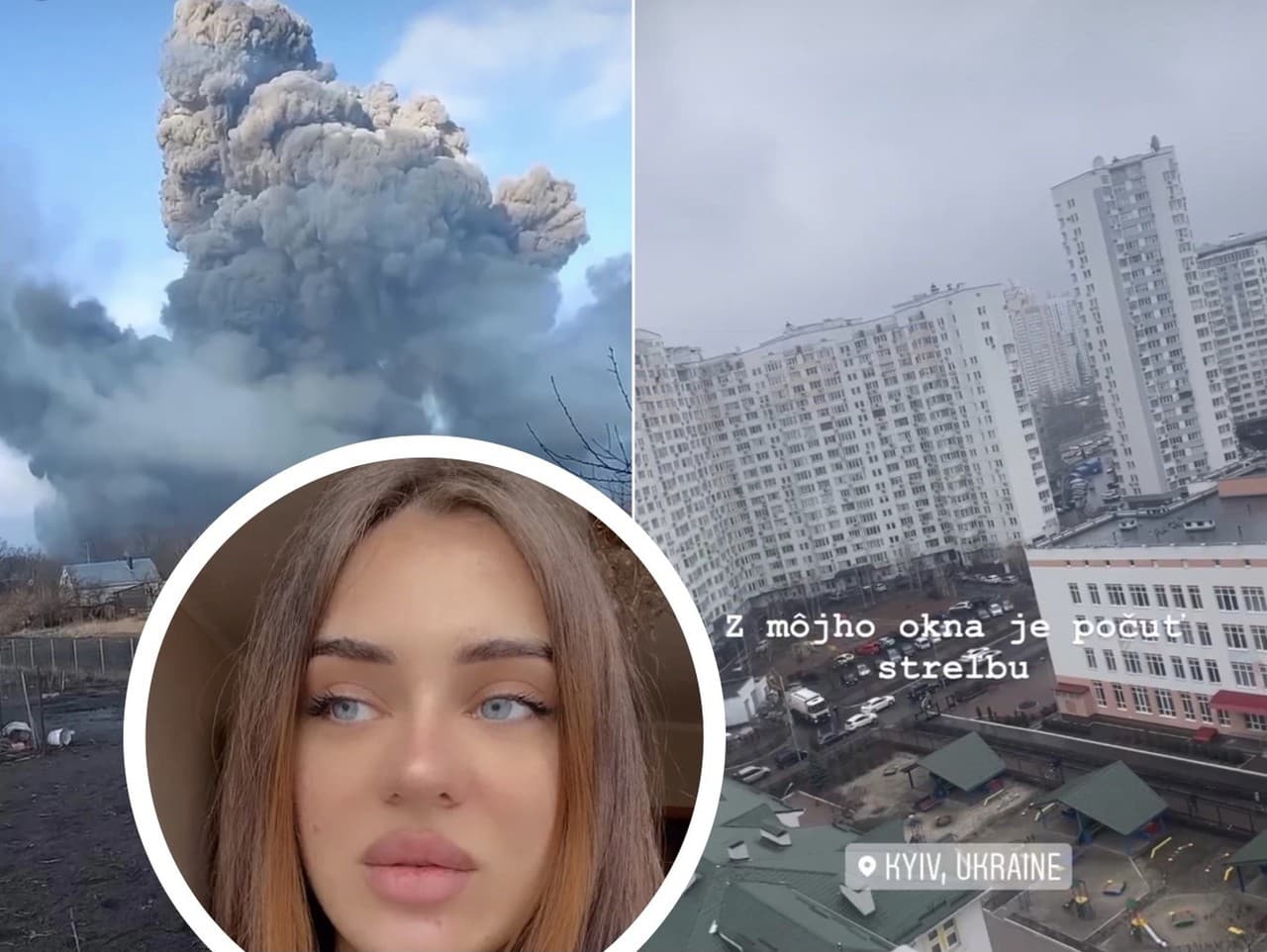 Modelka Angelina Tokárska zverejňuje na Instagrame autentické zábery z Kyjeva.
