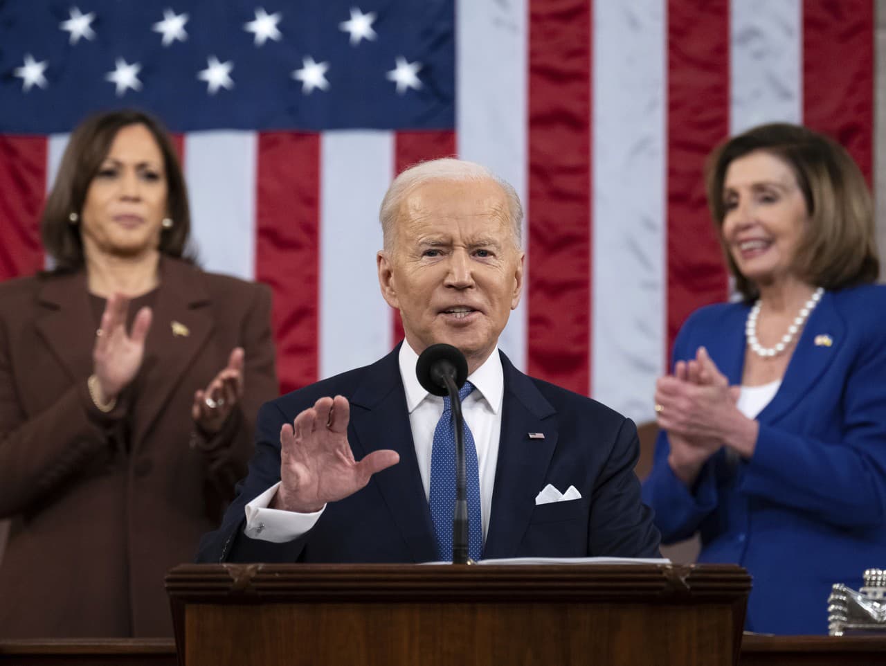 Americký prezident Joe Biden počas príhovoru k stavu Únie