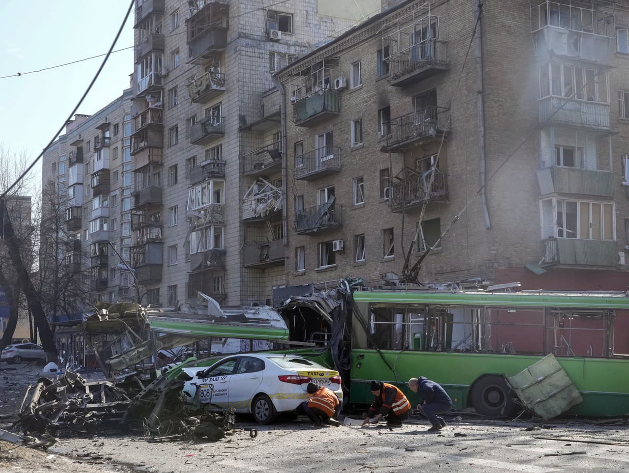 Kyjev po bombovom útoku
