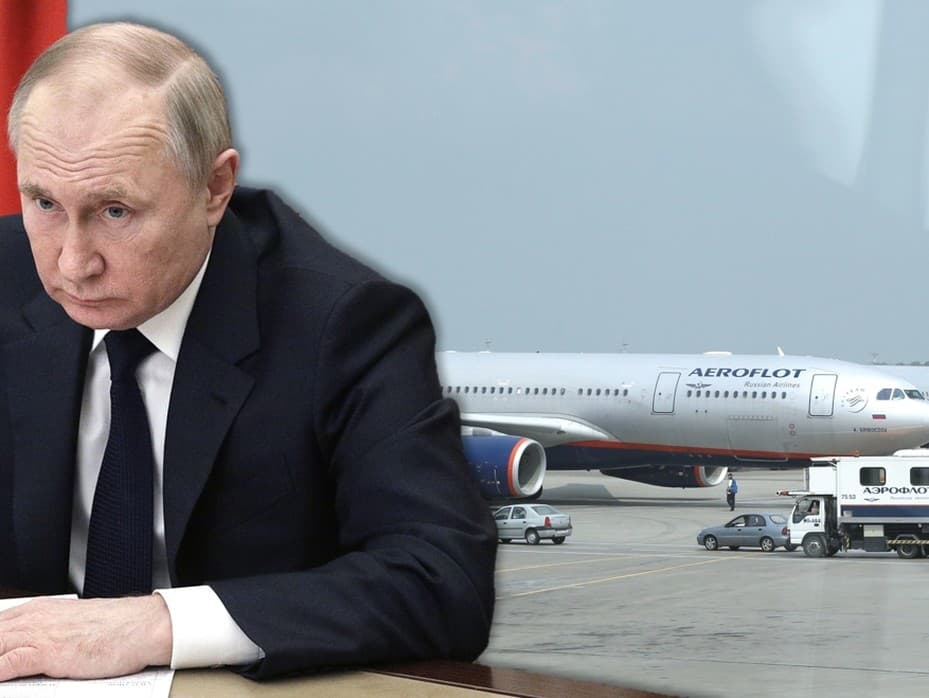 Putin chce, aby si krajina zo dňa na deň privlastnila odparkované a prenajaté lietadlá od zahraničných výrobcov v Rusku. 