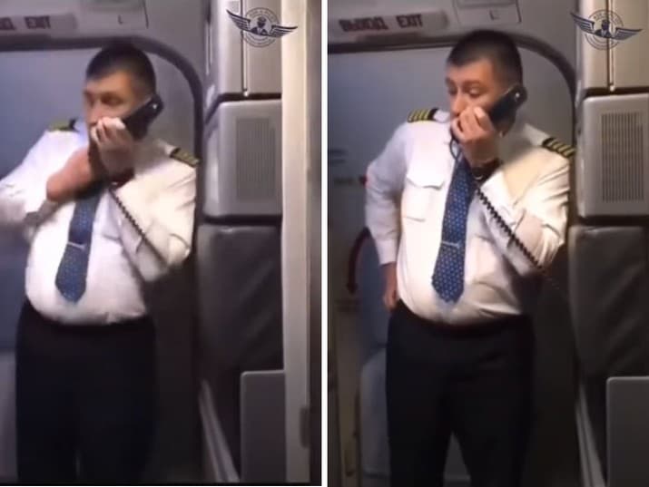 Pilot sa prihovoril cestujúcim a kritizoval vojnu na Ukrajine