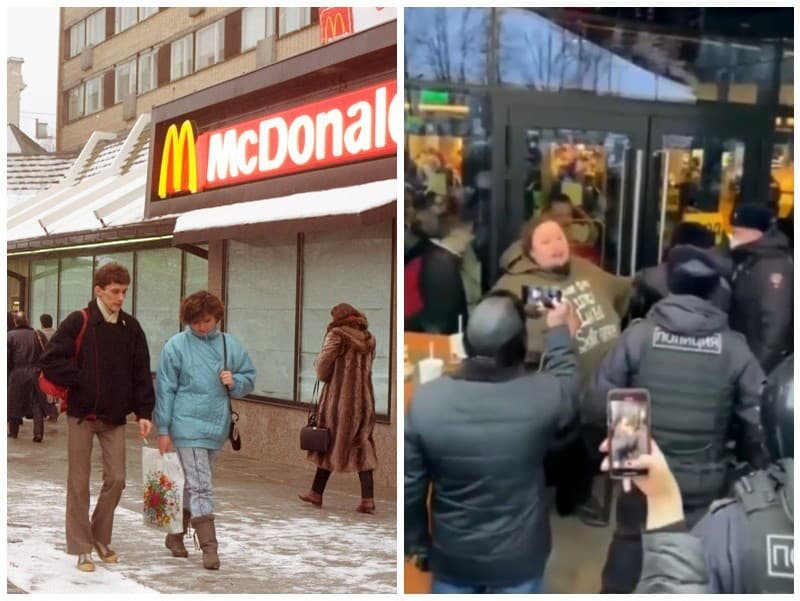 Muž sa pripútal o prevádzku McDonald's, ktorá v Rusku slúžila verejnosti desiatky rokov.
