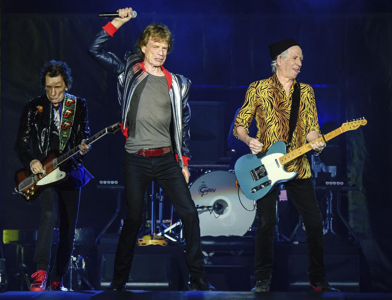 Ronnie Wood, Mick Jagger a Keith Richards, The Rolling Stones v St. Louis, 26.9.2021