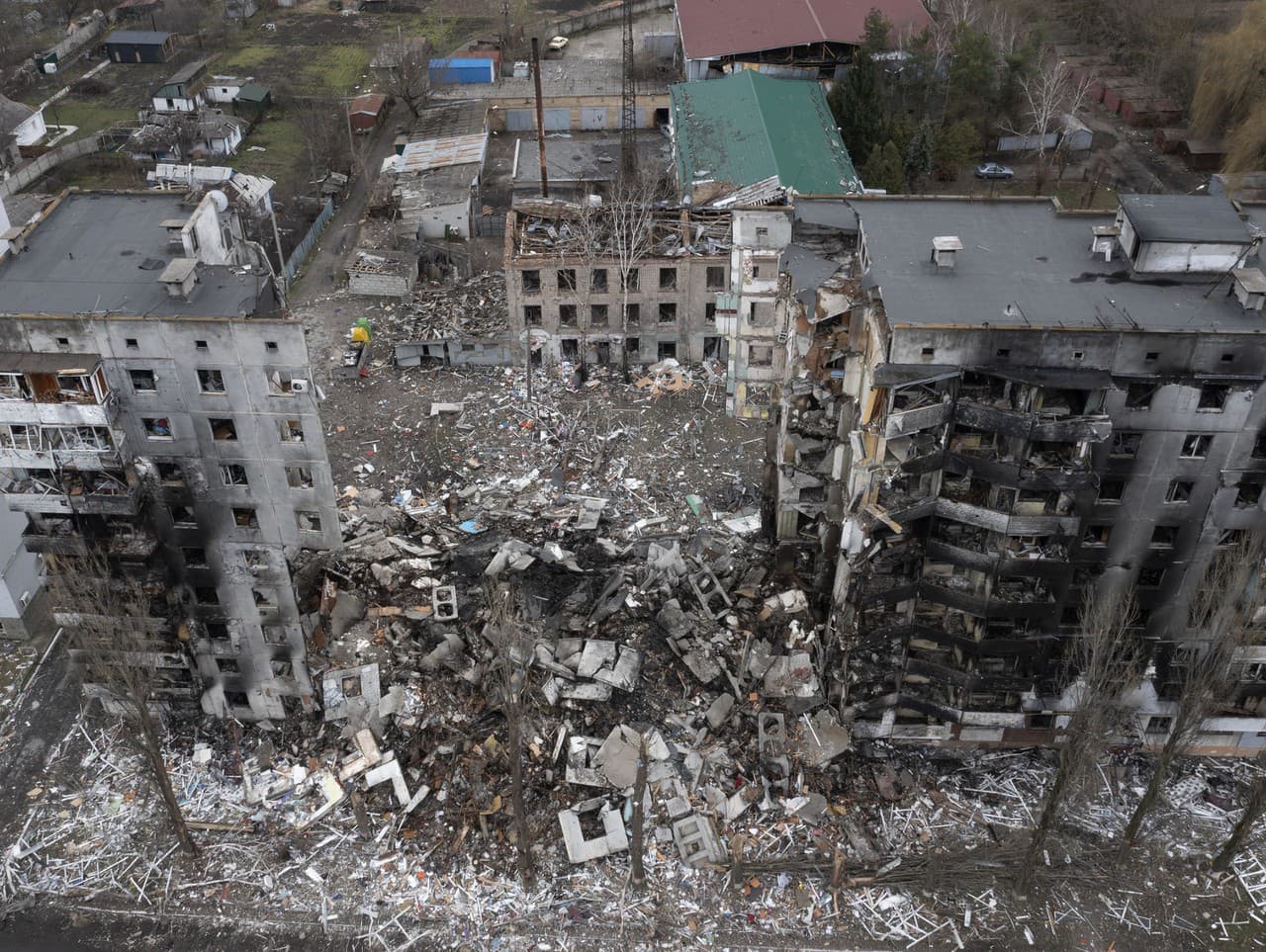 Zničené budovy 