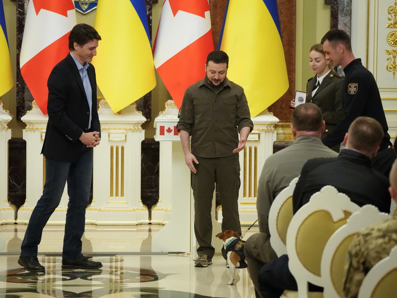 Justin Trudeau a Volodymyr Zelenskyj