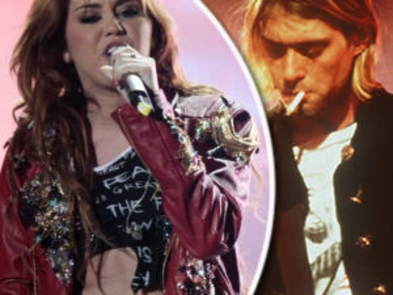 Miley Cyrus a Kurt Cobain
