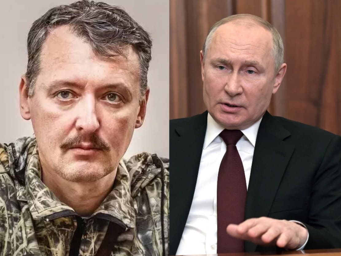 Ruský prezident Vladimir Putin a plukovník Igor Girkin