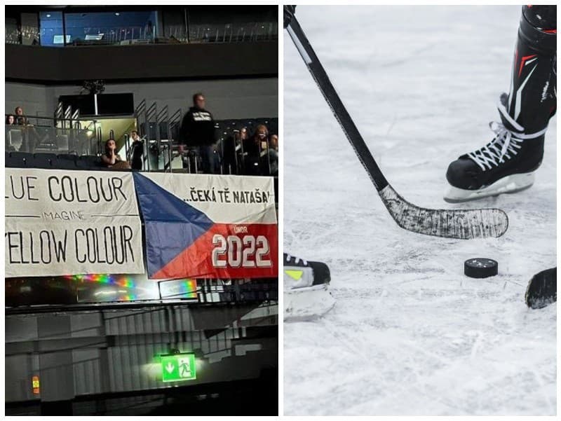 Fanúšikovia z českej Ostravy prišli prezentovať na hokejové majstrovstvá svoj nesúhlas s vojnou na Ukrajine a ruskou agresiou.