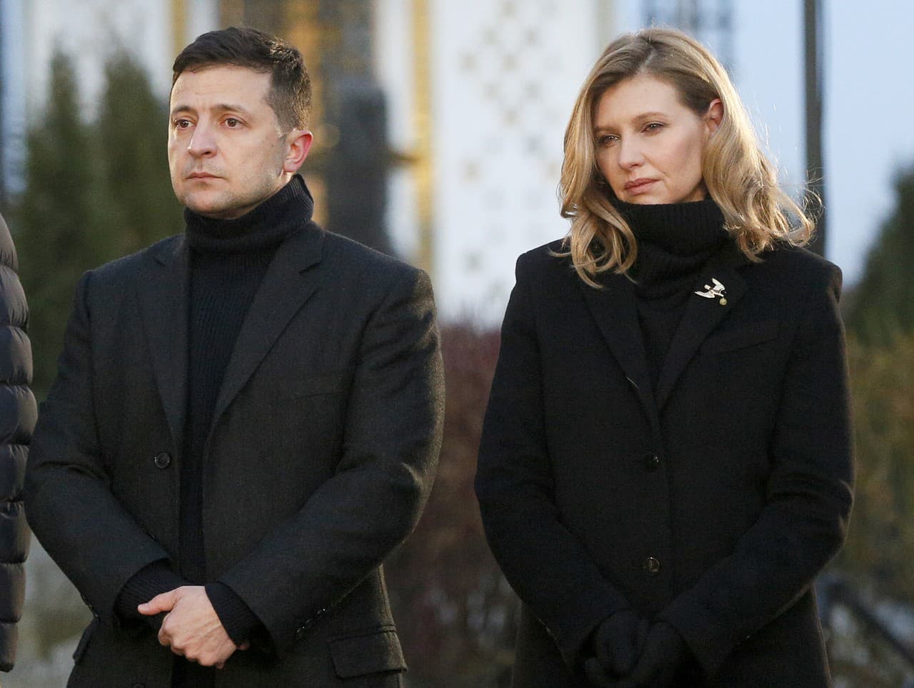 Olena Zelenská s manželom, prezidentom Ukrajiny Volodymyrom Zelenskyjm 