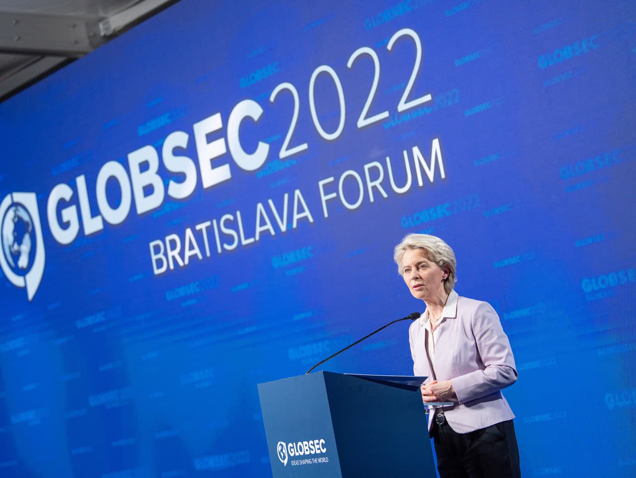 Predsedníčka Európskej komisie Ursula von der Leyenová na bezpečnostnej konferencii Globsec Bratislava Forum