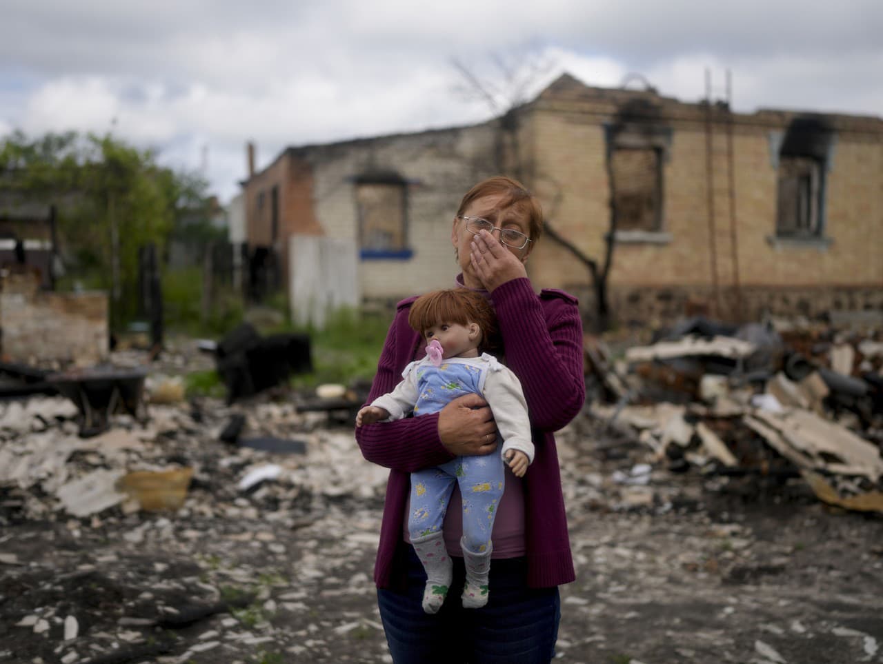 Zničené rezidenčné štvrte na Ukrajine