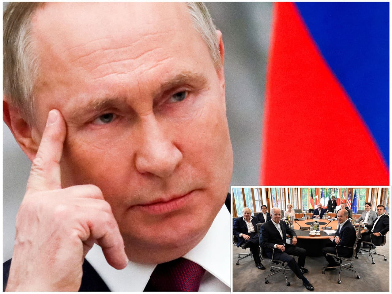 Vladimir Putin uviedol, že vidieť nahých lídrov siedmich hospodársky najvyspelejších štátov sveta združených v skupine G7 by bolo nechutné