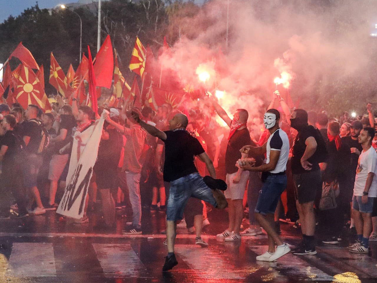 Protesty v Severnom Macedónsku