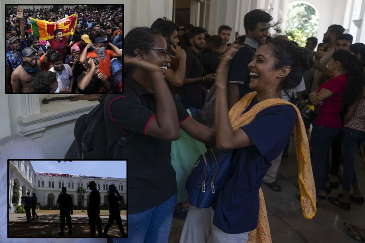 Srílanskí demonštranti vtrhli do sídla premiéra Ranila Wickremesingheho a žiadali, aby odstúpil po tom, čo prezident Gotabaya Rajapaksa utiekol z krajiny uprostred hospodárskej krízy v Kolombe.