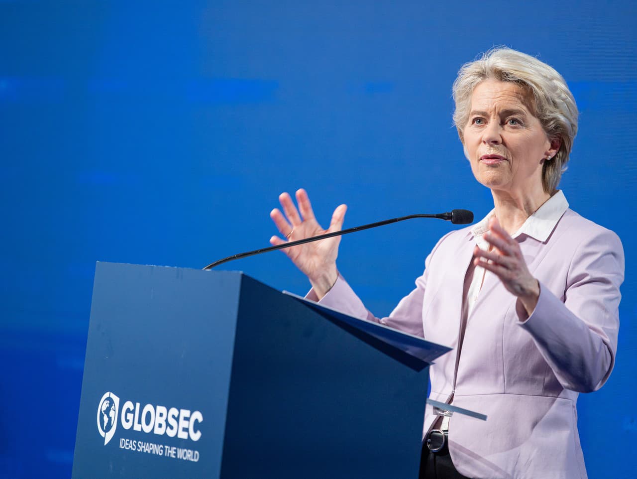 Predsedníčka Európskej komisie Ursula von der Leyenová na bezpečnostnej konferencii Globsec Bratislava Forum