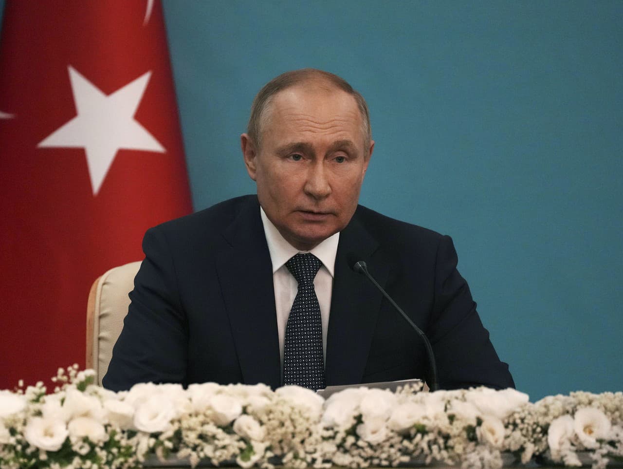 Vladimir Putin v Turecku.