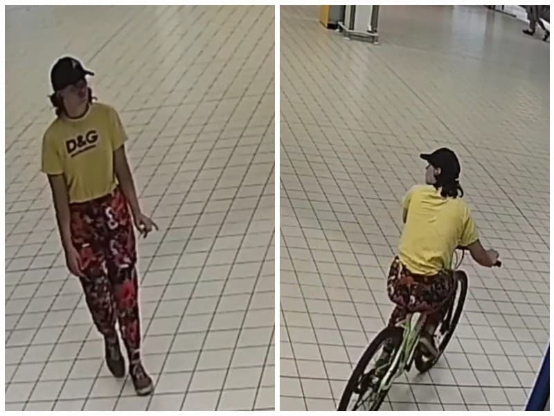 Žena na záberoch odcudzila bicykel jazdou na ňom.